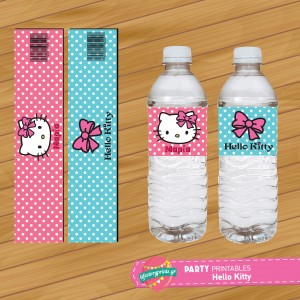Water Label Hello Kitty